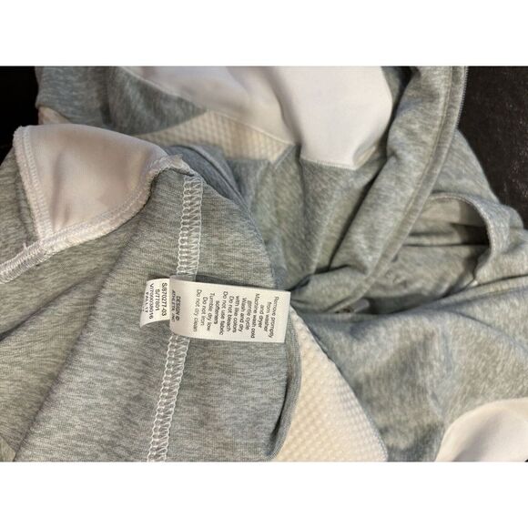 Athleta Womens Long Sleeve Pullover Shirt 1/4 Zip Athletic Activewear‎ Sz M Gray - Picture 5 of 8